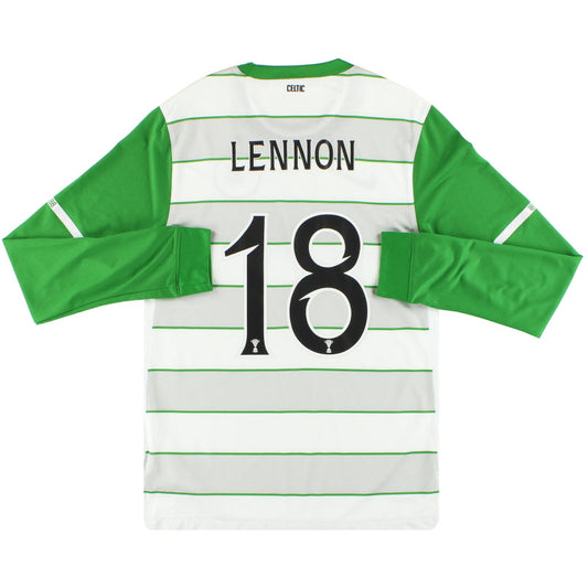 2011-12 Celtic Nike Away Shirt Lennon #18 L/S S