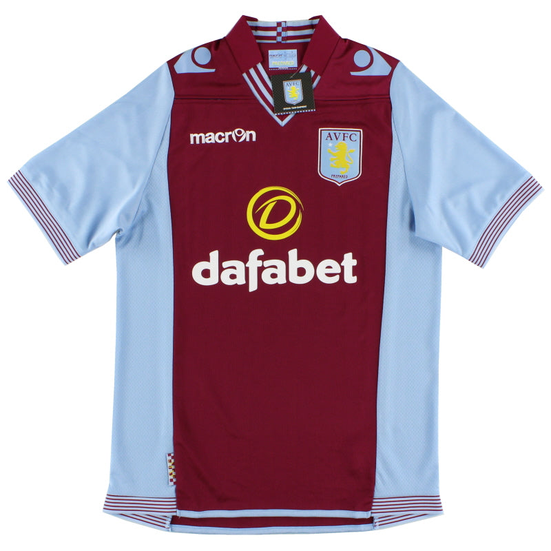 2013-14 Aston Villa Macron Home Shirt *BNIB* XXL