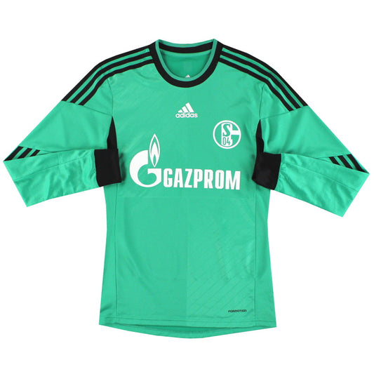 2013-15 Schalke adidas Player Issue Third Shirt L/S *Mint* S