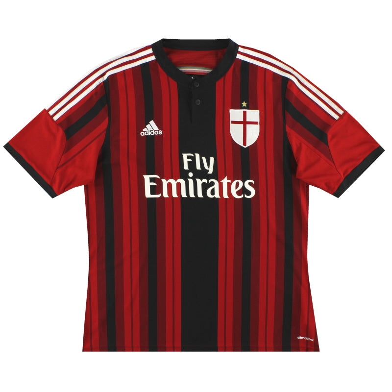 2014-15 AC Milan adidas Home Shirt M