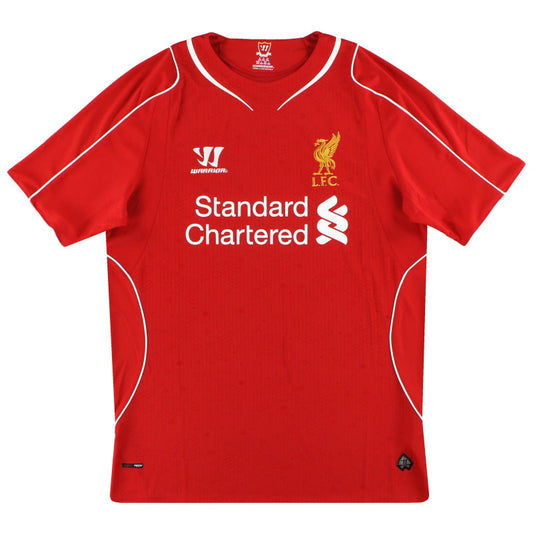 2014-15 Liverpool Warrior Home Shirt S
