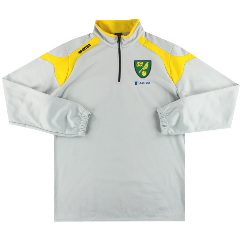 2014-15 Norwich City Errea 1/4 Zip Top 4XL 4XL