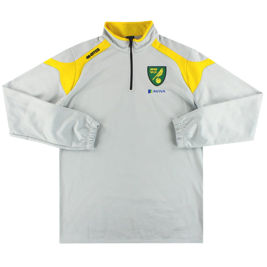 2014-15 Norwich City Errea 1/4 Zip Top 4XL 4XL