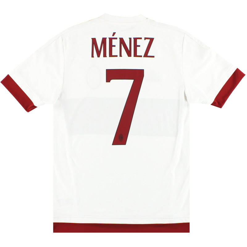 2015-16 AC Milan adidas Away Shirt Menez #7 S