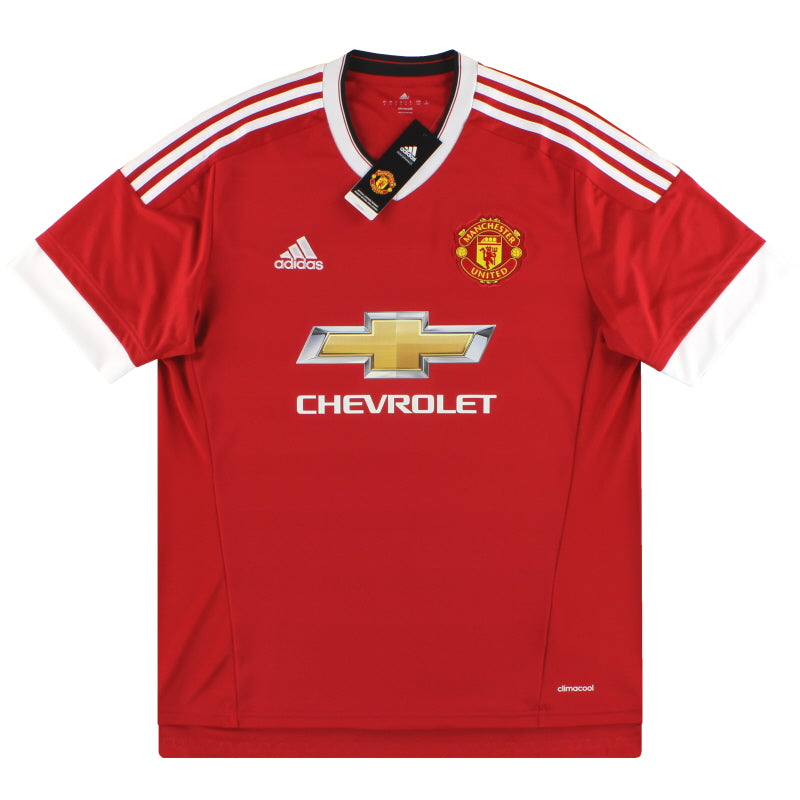 2015-16 Manchester United adidas Home Shirt *BNIB* S