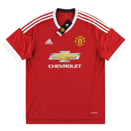2015-16 Manchester United adidas Home Shirt *BNIB* S
