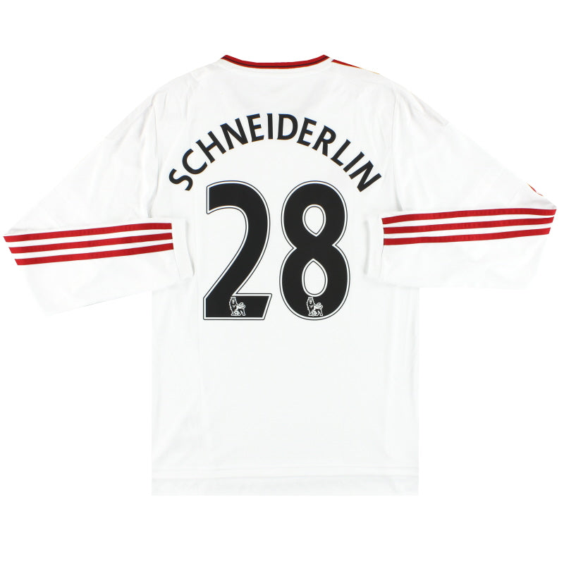 2015-16 Manchester United adidas Away Shirt Schneiderlin #28 L/S S