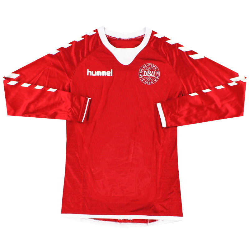 2016-17 Denmark Hummel Home Shirt L/S *As New* L.Boys