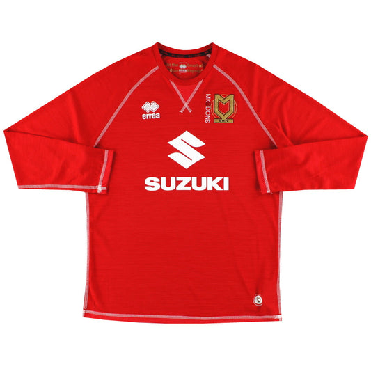 2016-17 MK Dons Errea Home Shirt L/S L
