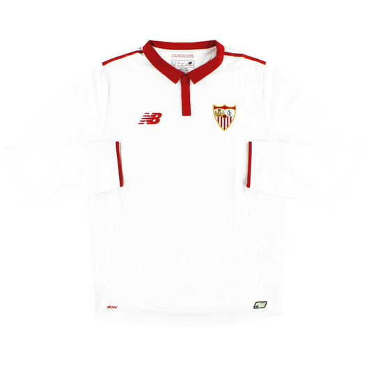 2016-17 Sevilla New Balance Home Shirt L/S *As New* M