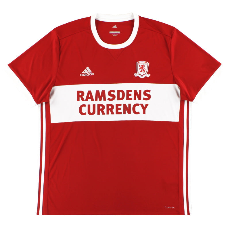 2017-18 Middlesbrough adidas Home Shirt M