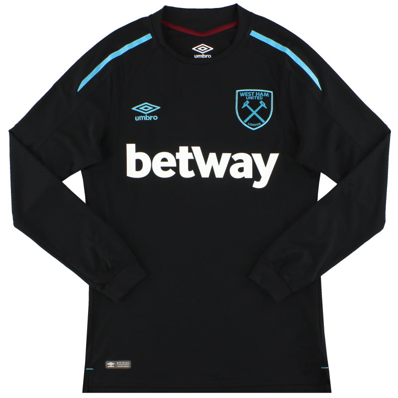 2017-18 West Ham Umbro Away Shirt L/S *Mint* S