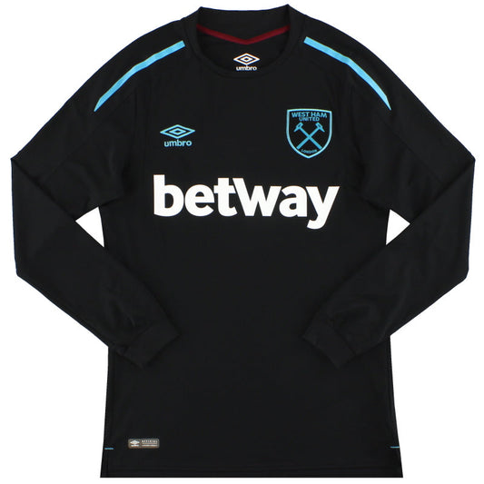 2017-18 West Ham Umbro Away Shirt L/S *Mint* S