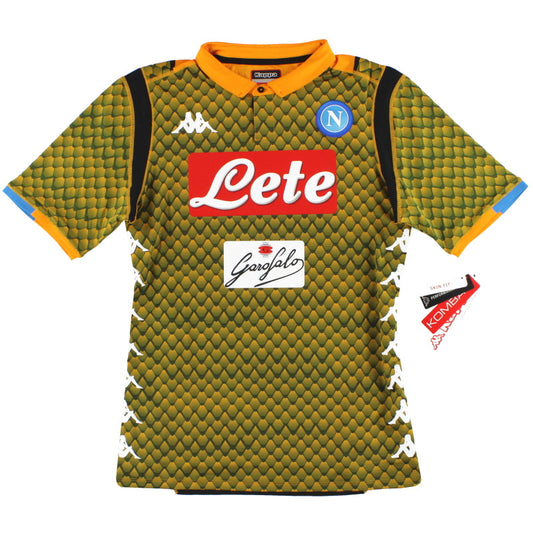 2018-19 Napoli Kappa Kombat Goalkeeper Shirt *BNIB* S