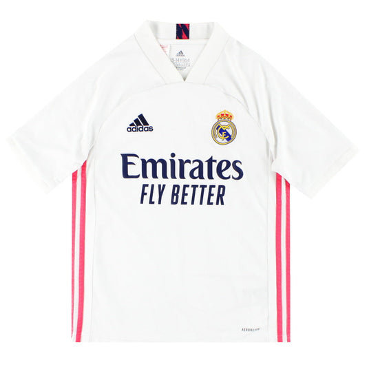 2020-21 Real Madrid adidas Home Shirt L.Boys