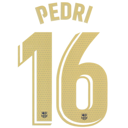 2022-23 Barcelona Pedri #16 Home Name Set *BNIB* L