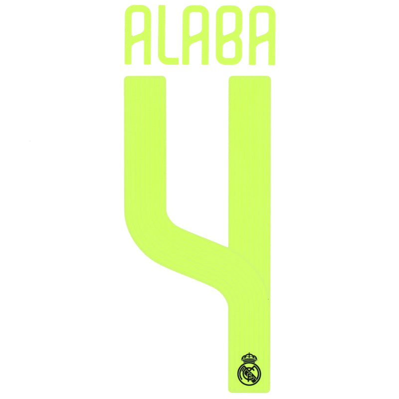 2022-23 Real Madrid Alaba #4 CL Third Name Set *BNIB* L