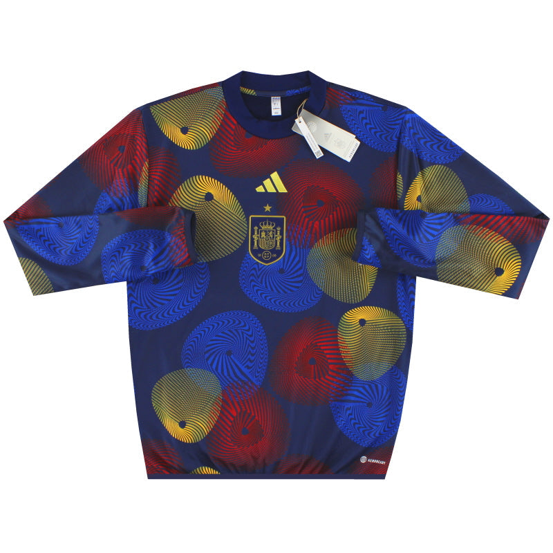 2022-23 Spain adidas Pre-Match Warm Top *w/tags* S