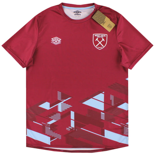 2023-24 West Ham Umbro Warm Up Shirt *BNIB XXL