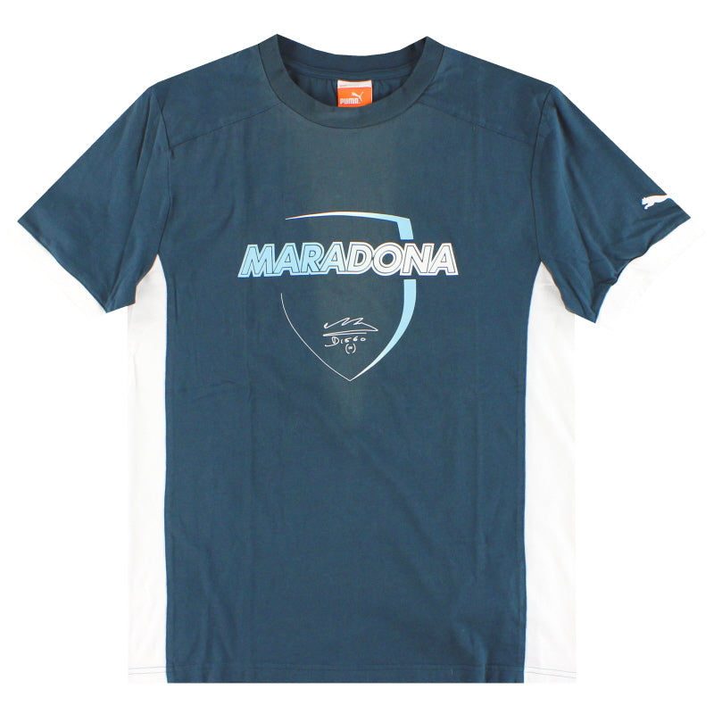 2010s Argentina Puma Maradona Graphic Tee M