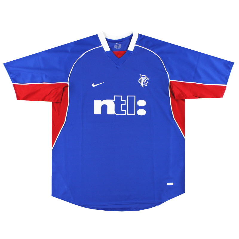 2001-02 Rangers Nike Home Shirt L