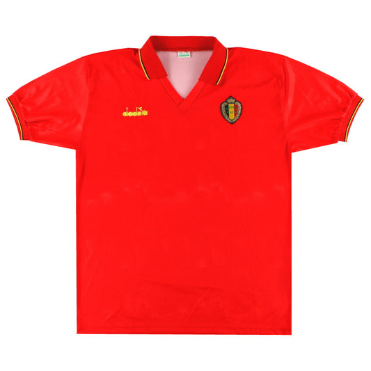 1992-94 Belgium Diadora Home Shirt XL