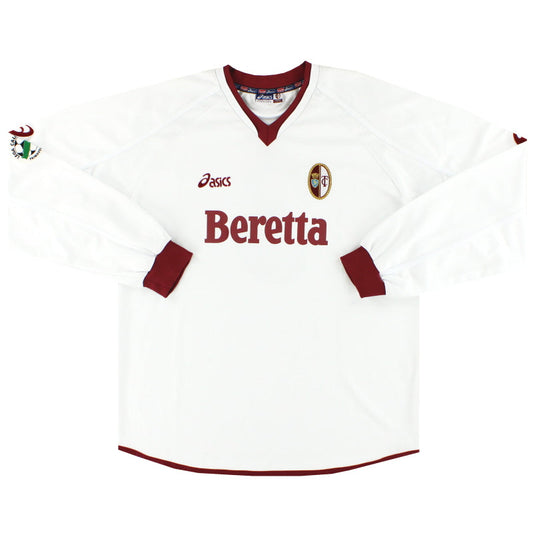 2004-05 Torino Asics Match Issue Away Shirt #3 L/S XL