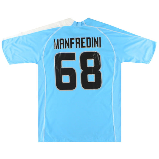 2005-06 Lazio Puma Match Issue Home Shirt Manfredini #68 XL