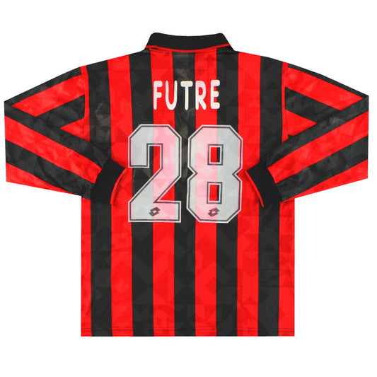 1994-95 AC Milan Lotto Home Shirt Futre #28 L/S XL