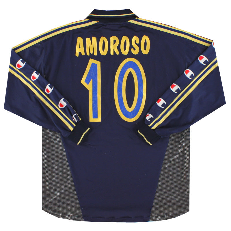 2000-01 Parma Champion Third Shirt Amoroso #10 L/S XL