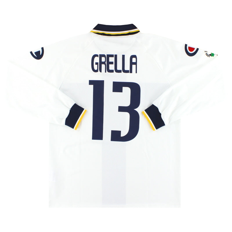 2005-06 Parma Champion Home Shirt L/S Grella #13 *Mint* XL