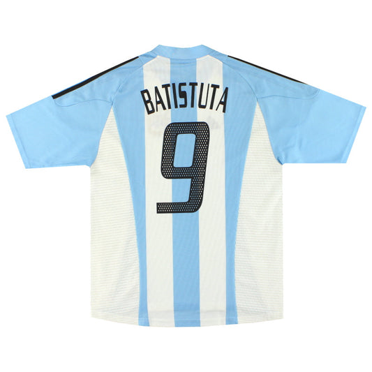 2002-04 Argentina adidas Home Shirt Batistuta #9 L