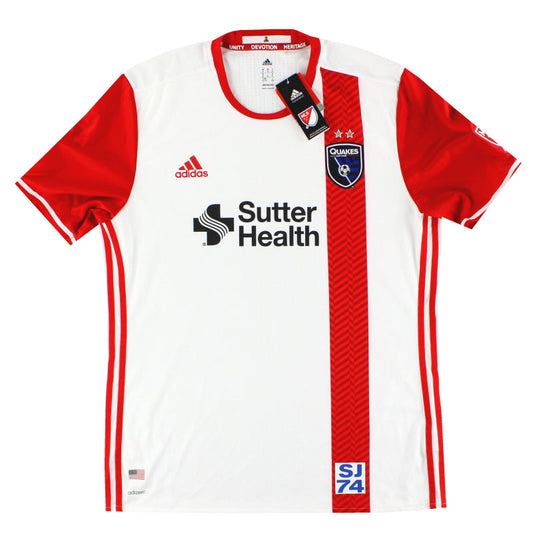 2017 San Jose Earthquakes adidas Player Issue Away Shirt *w/tags* XL