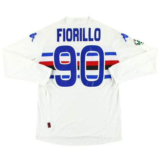 2007-08 Sampdoria Kappa Away Shirt Fiorillo #90 XL