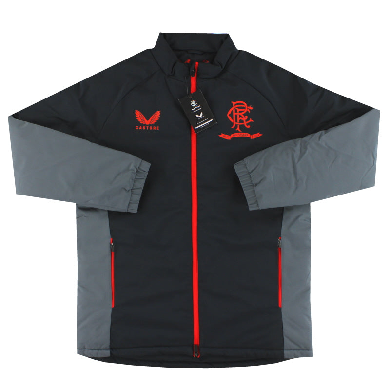 2021-22 Rangers '150 Year Anniversary' Castore Coaches Hybrid Bench Jacket *BNIB* M