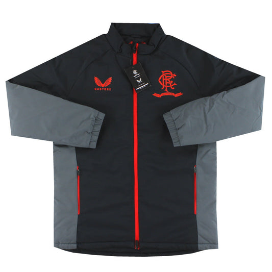 2021-22 Rangers '150 Year Anniversary' Castore Coaches Hybrid Bench Jacket *BNIB* M