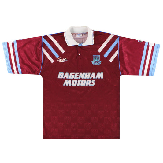 1992-93 West Ham Bukta Home Shirt L
