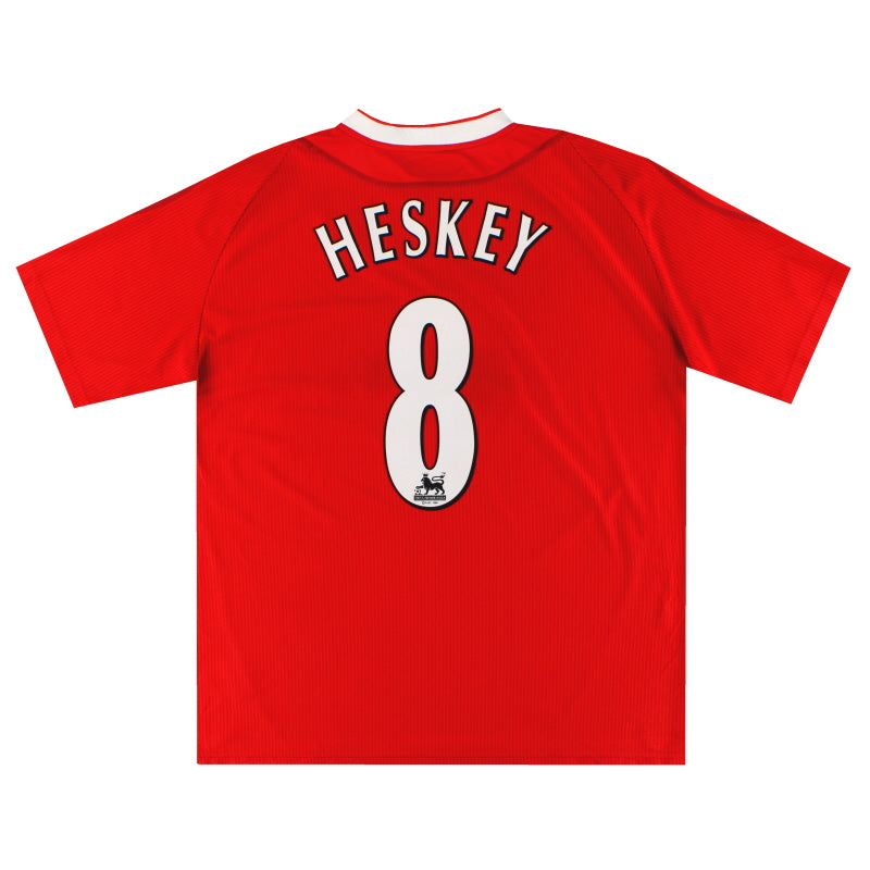 2002-04 Liverpool Reebok Home Shirt Heskey #8 *Mint* XL