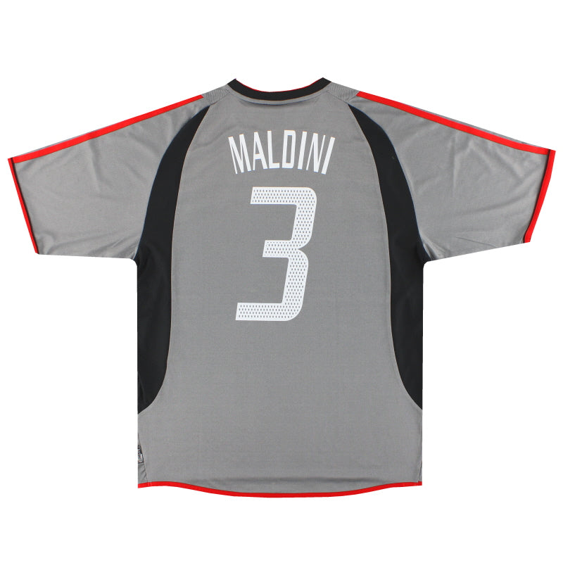 2003-04 AC Milan adidas Third Shirt Maldini #3 *Mint* L