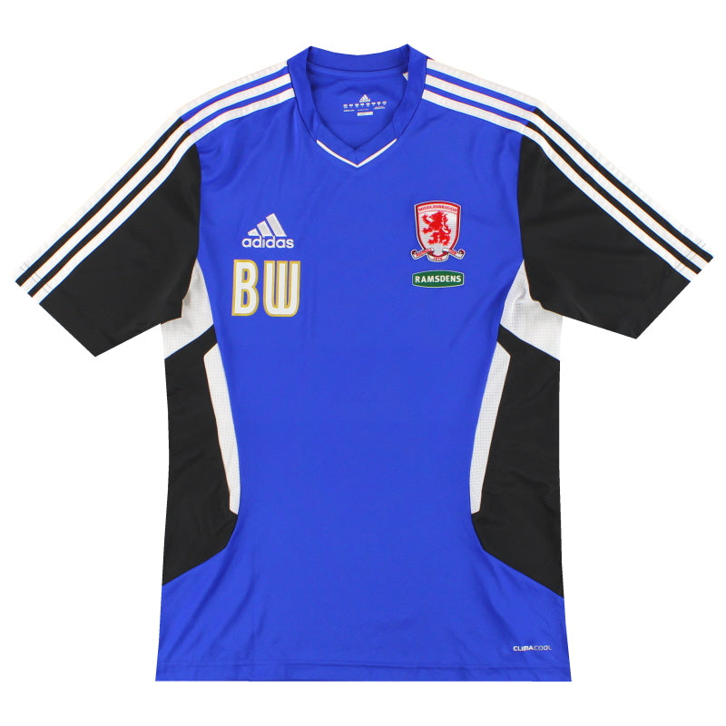2010-11 Middlesbrough adidas Staff Issue Training Shirt 'BW' S