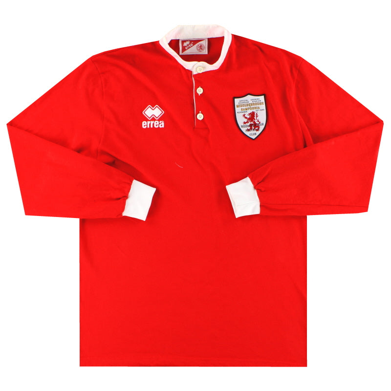 1995 Middlesbrough Errea Riverside Shirt L/S XL