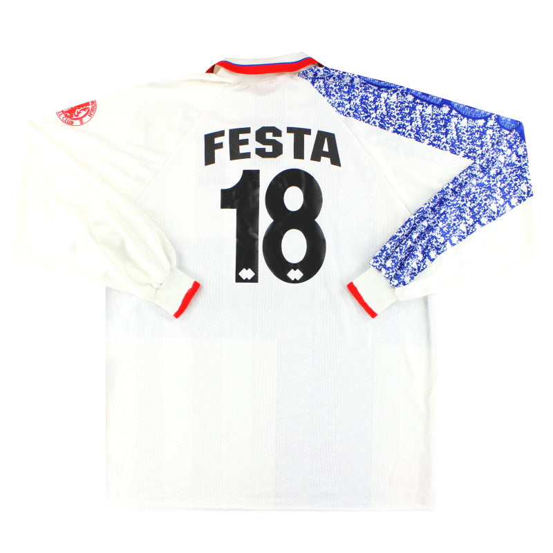 1996-97 Middlesbrough Errea Player Issue Away Shirt Festa #18 L/S XXL