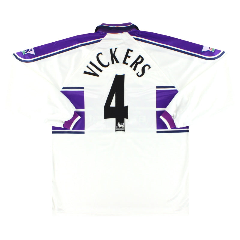 1999-00 Middlesbrough Errea Player Issue Away Shirt Vickers #4 L/S XXXL