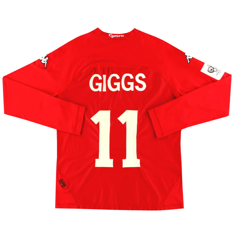 2004-06 Wales Kappa Home Shirt Giggs #11 L/S XXL