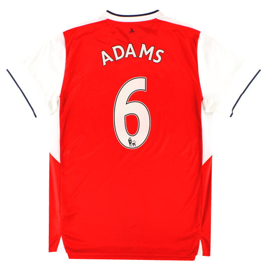 2016-17 Arsenal Puma Home Shirt Adams #6 L