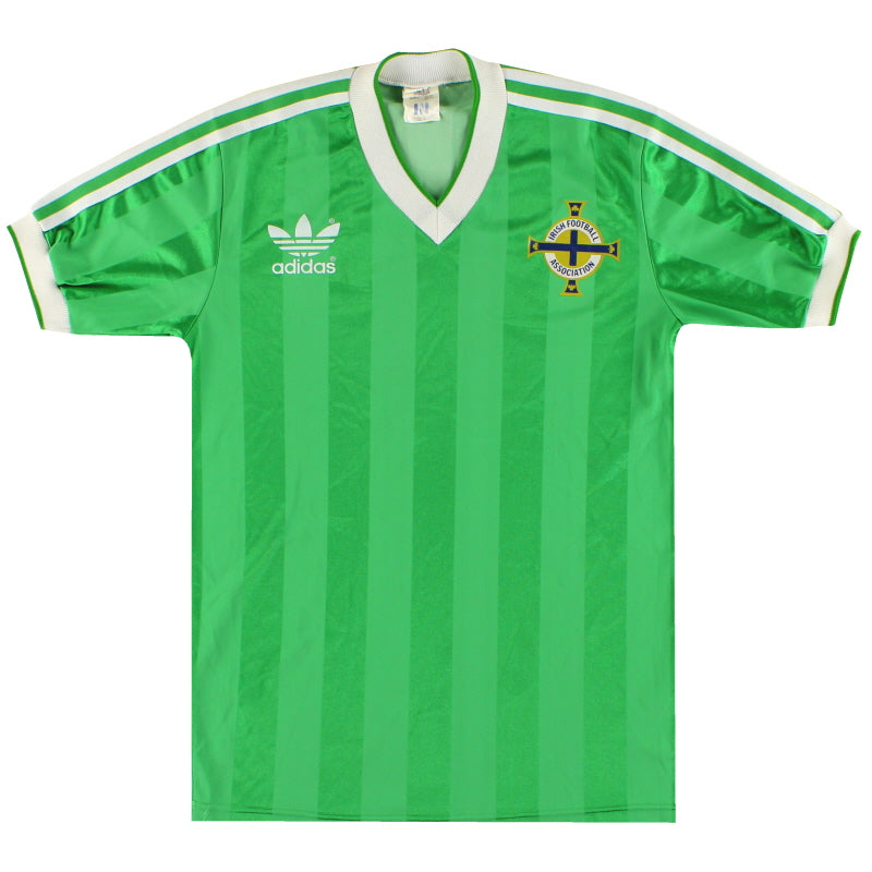 1985-86 Northern Ireland adidas Home Shirt S