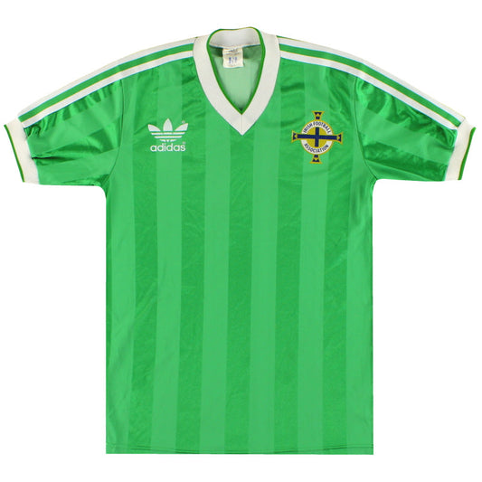 1985-86 Northern Ireland adidas Home Shirt S