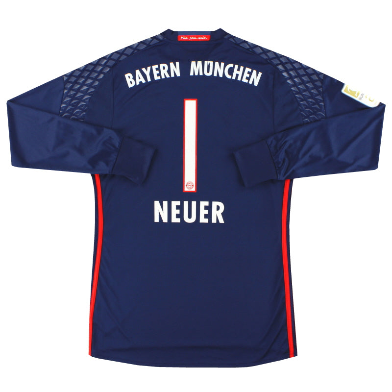 2016-17 Bayern Munich adidas Goalkeeper Shirt Neuer #1 M