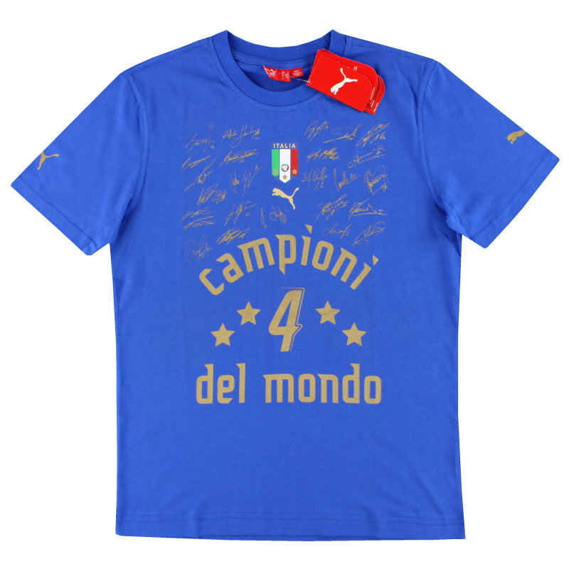 2006-07 Italy Puma 'Campioni Del Mondo' Graphic Tee *w/tags* S