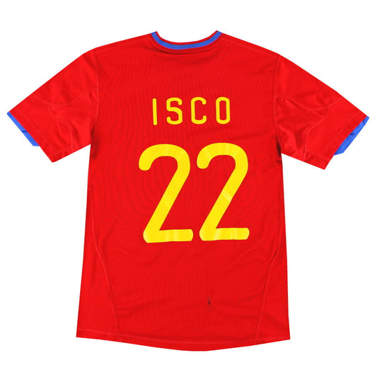 2009-10 Spain adidas Home Shirt Isco #22 XL.Boys